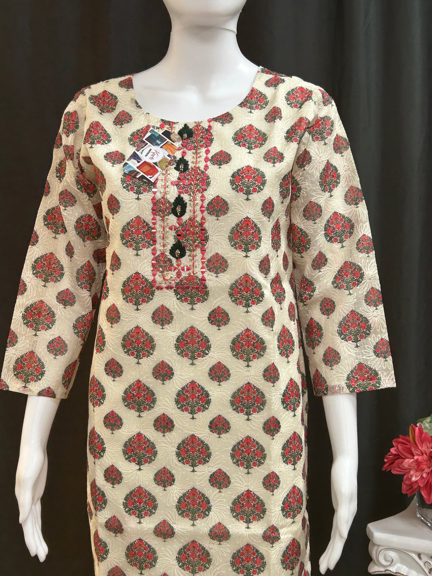 Pure cotton Kurti with lining by Kurti Connection USA
