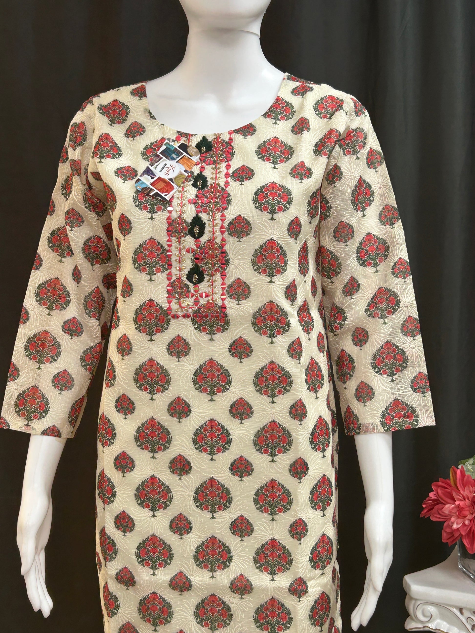 Pure cotton Kurti with lining by Kurti Connection USA