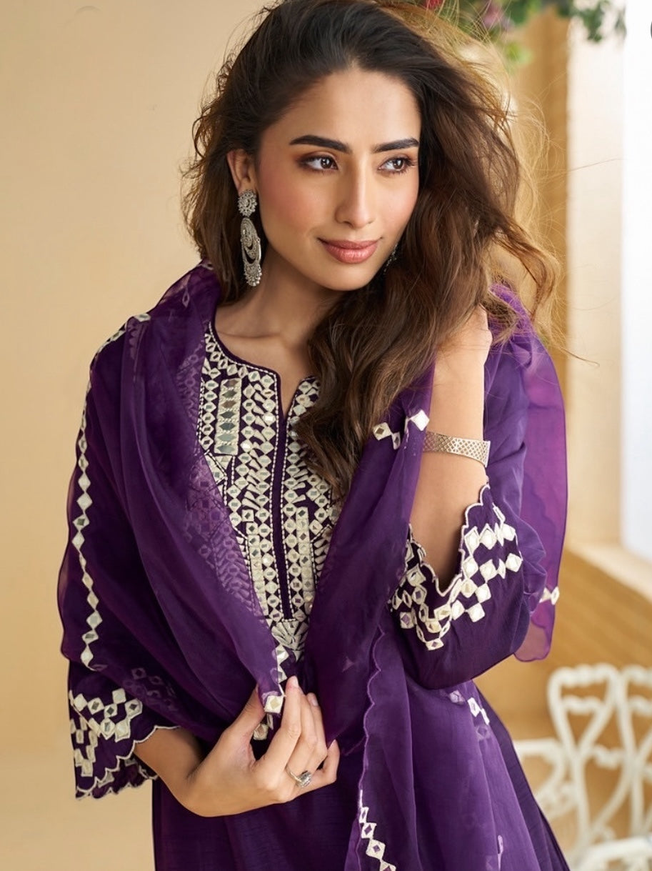 Party wear sharara suit by Kurti Connection USA
