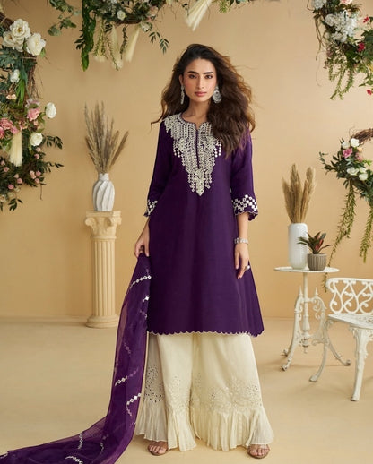 Party wear sharara suit by Kurti Connection USA