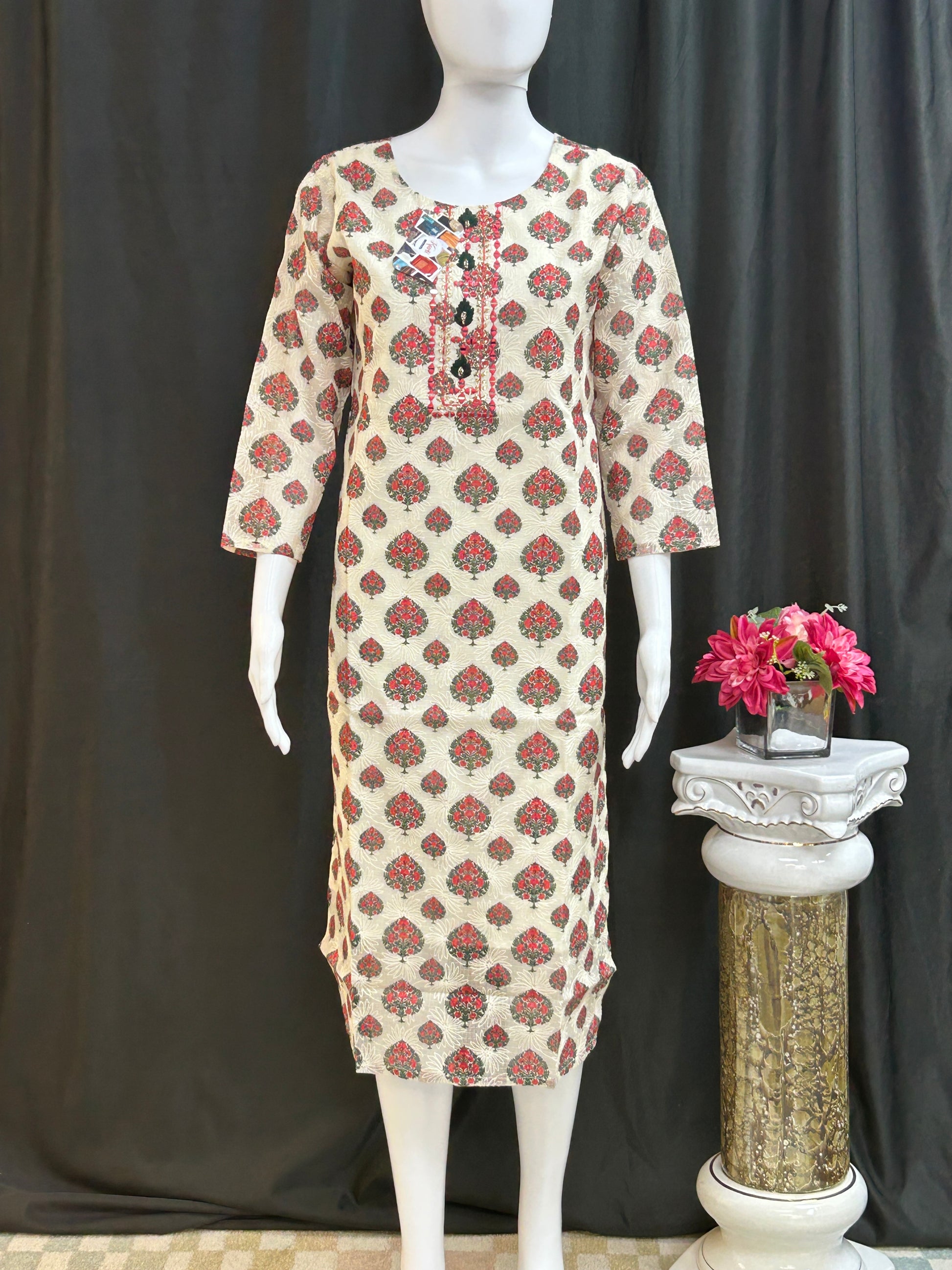 Pure cotton Kurti with lining by Kurti Connection USA