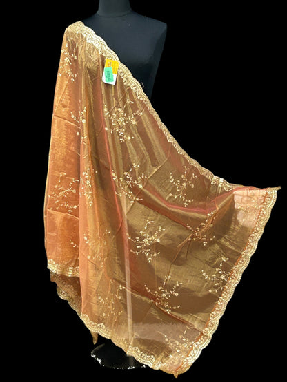 Shimmer silk dupatta - Kurti Connection USA